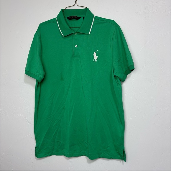 Polo Golf Ralph Lauren Pro Fit Large Men's Performance Shirt Short Sleeve STAIN - Picture 1 of 11